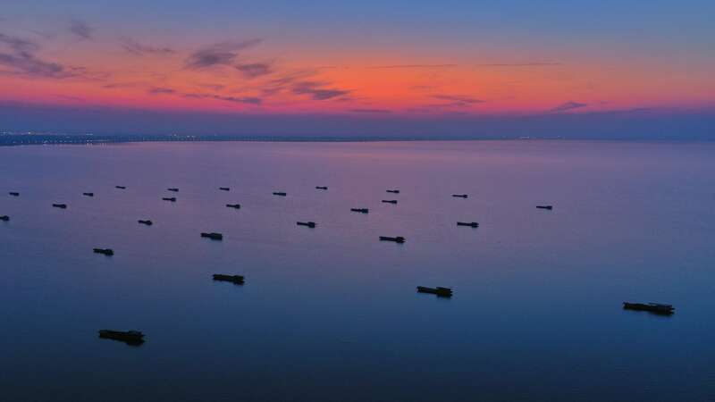 《湖滨晚景》拍摄者：朱波